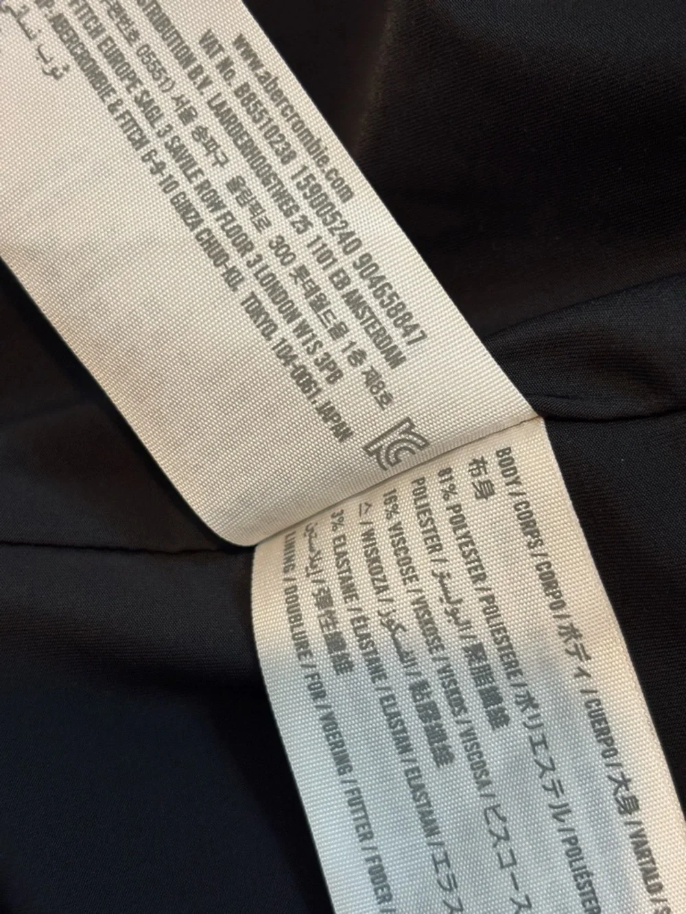 NWT Abercrombie & Fitch Black Off Shoulder Sweetheart Midi Sheath Dress S - Picture 10 of 11